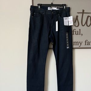 William Rast Men's Dean Slim Straight Denim Jean, Dress Blues Fossil wash. 32x32